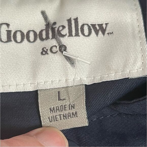Goodfellow & Co Men’s Water-Resistant Bomber Jacket – Size L – Navy Blue Lightwe - Picture 5 of 7